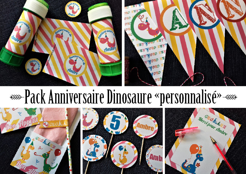 Deco Anniversaire Dinosaure 5 an,Decoration Anniversaire 5 an